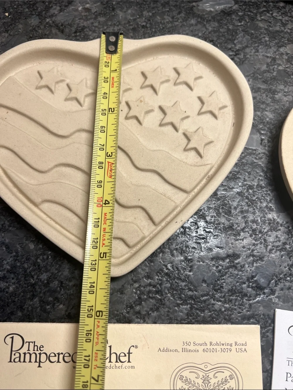 The Pampered Chef Anniversary Heart Cookie Mold